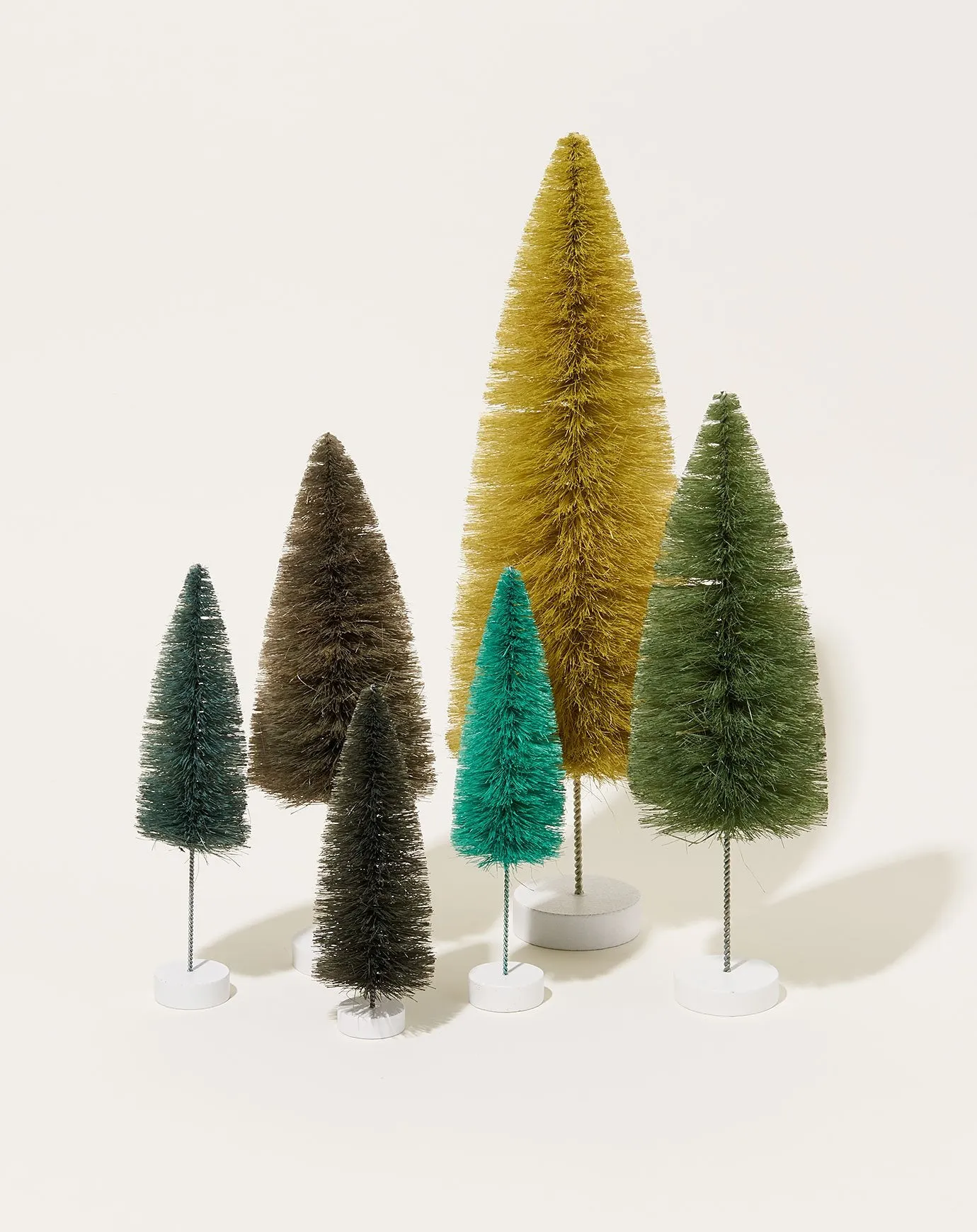 Bottle Brush Trees in Green