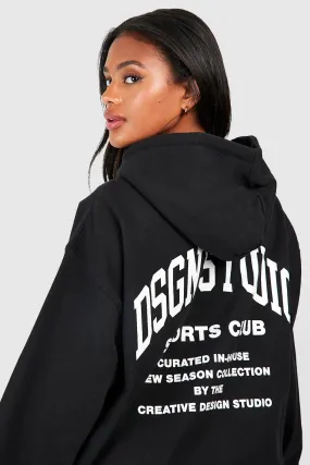 Dsgn Studio Slogan Oversized Hoodie