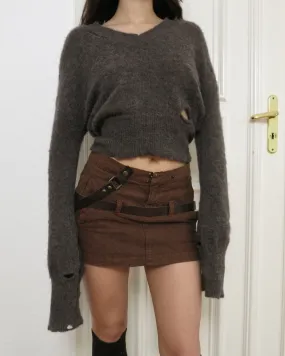       eithne padraigin ni bhraonain ~ preholed v-neck sweater    