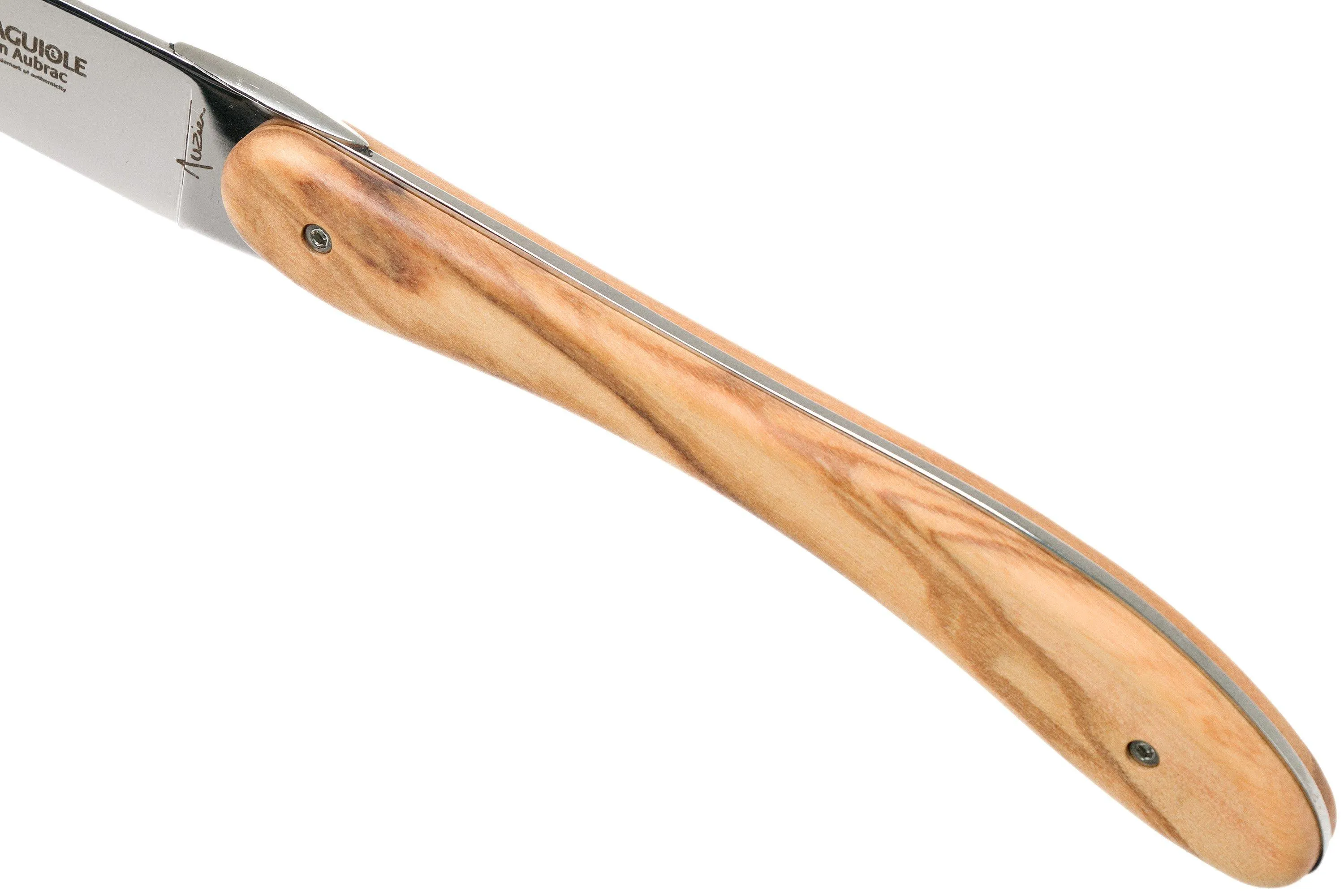 Laguiole en Aubrac Ecir steak knife set 6-piece olive wood