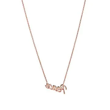 Paloma's Graffiti peace pendant in 18k rose gold with diamonds, mini. 