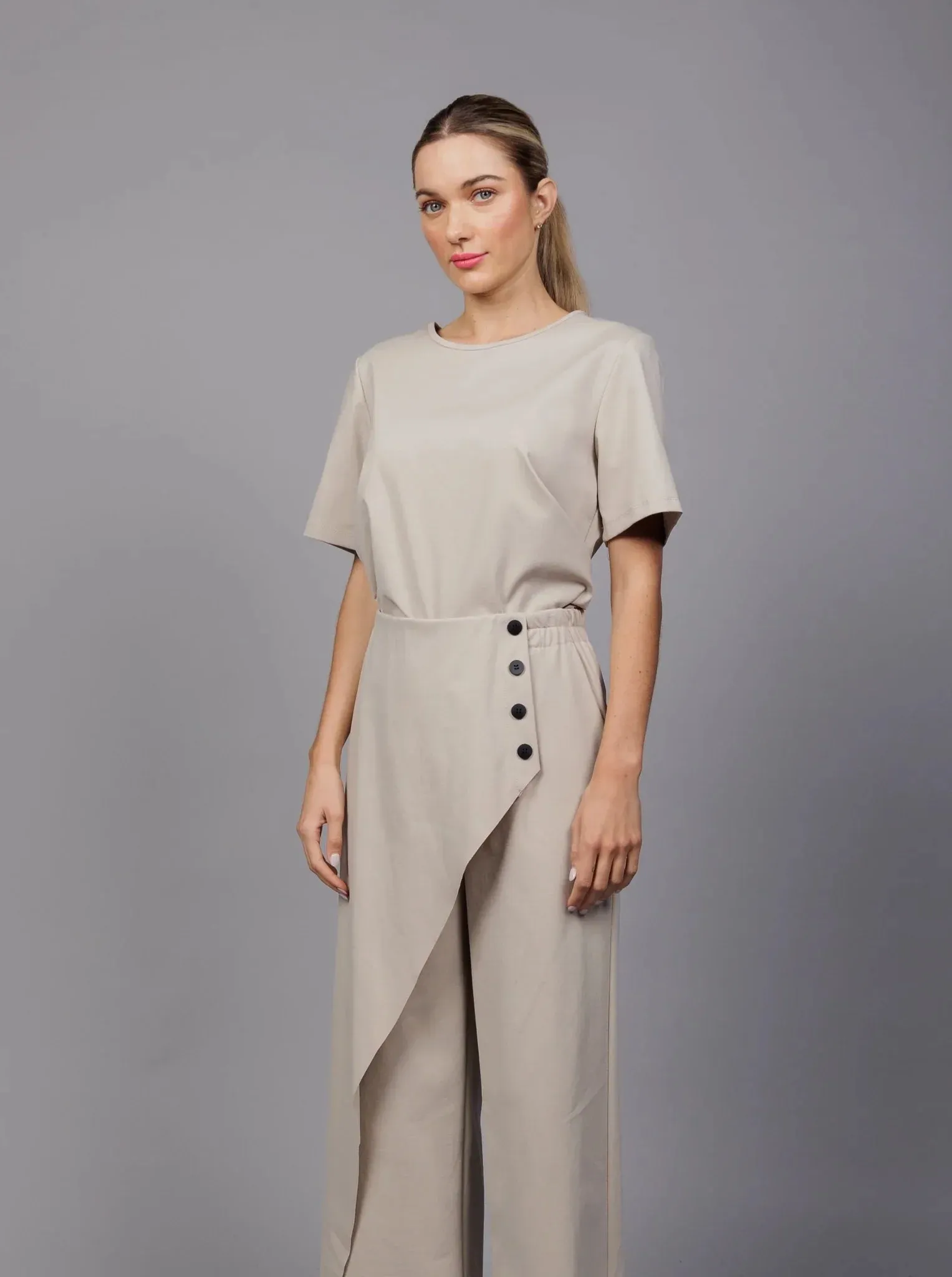 Paolo Tricot, SU8622 Raw Edge T White