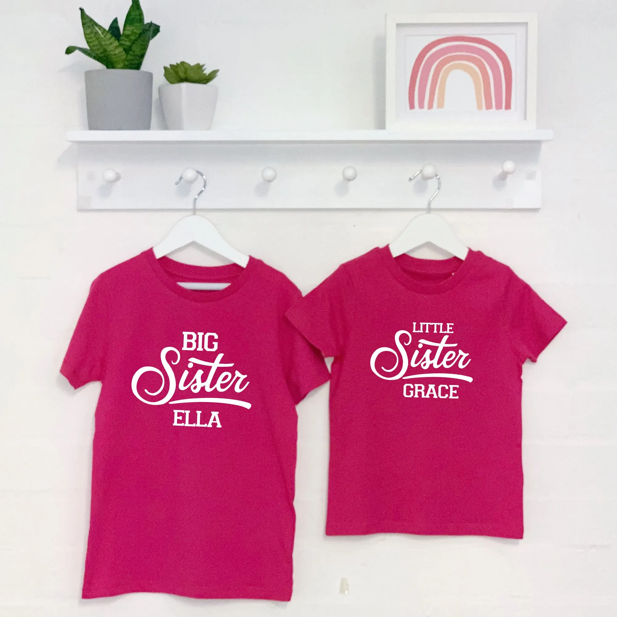 Personalised Retro Brother Sister Sibling Set