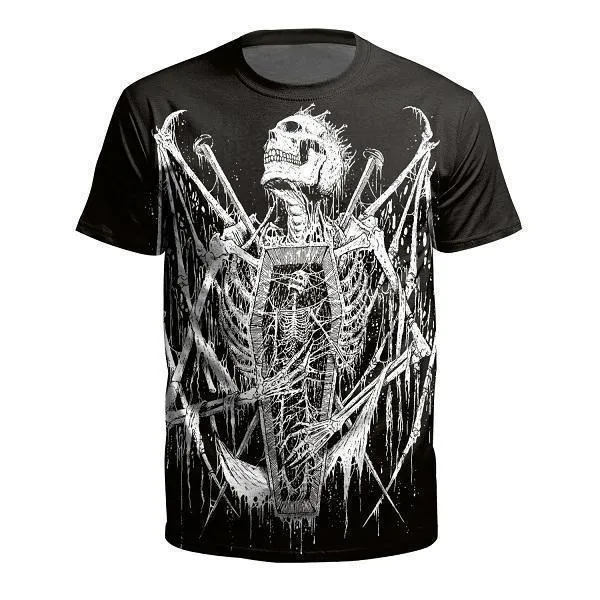 T-Shirt, 3D T-Shirt Skull Print T-Shirt UNISEX